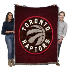 Exciting NBA Basketball Team Toronto Raptors Woven Blanket