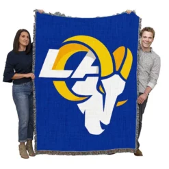 Exciting NFL Club Los Angeles Rams Woven Blanket