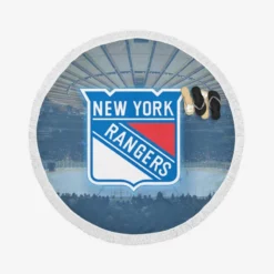 Exciting NHL Hockey Club New York Rangers Round Beach Towel