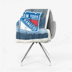 Exciting NHL Hockey Club New York Rangers Sherpa Fleece Blanket 2