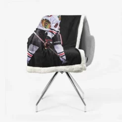 Exciting NHL Hockey Player Patrick Kane Sherpa Fleece Blanket 2