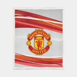 Exciting Soccer Club Manchester United FC Sherpa Fleece Blanket 1