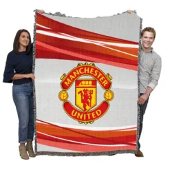 Exciting Soccer Club Manchester United FC Woven Blanket