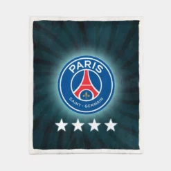 Exciting Soccer Team Paris Saint Germain FC Sherpa Fleece Blanket 1