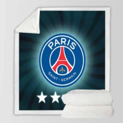 Exciting Soccer Team Paris Saint Germain FC Sherpa Fleece Blanket