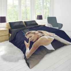 Exciting WTA Tennis Player Maria Sharapova Duvet Cover 1