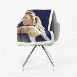 Exciting WTA Tennis Player Maria Sharapova Sherpa Fleece Blanket 2