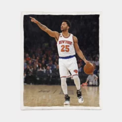 Exellelant NBA Basketball Player Derrick Rose Sherpa Fleece Blanket 1