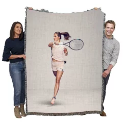 Exellelant Russian Tennis Player Daria Kasatkina Woven Blanket