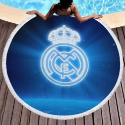 Extraordinary Football Club Real Madrid CF Round Beach Towel 1