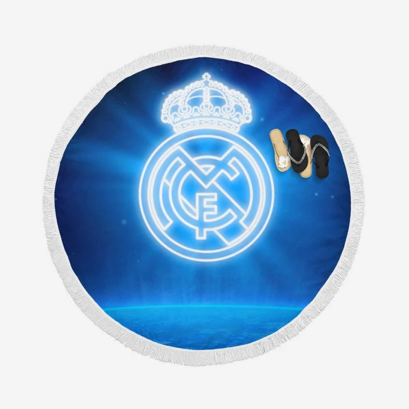 Extraordinary Football Club Real Madrid CF Round Beach Towel