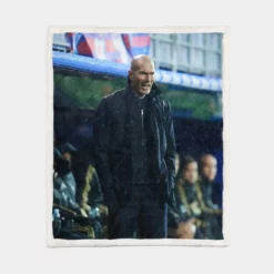 Extraordinary Football Zinedine Zidane Sherpa Fleece Blanket 1