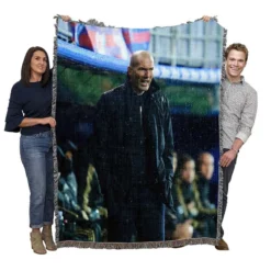 Extraordinary Football Zinedine Zidane Woven Blanket