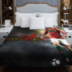 Extraordinary Portugal Cristiano Ronaldo Football Player Duvet Cover