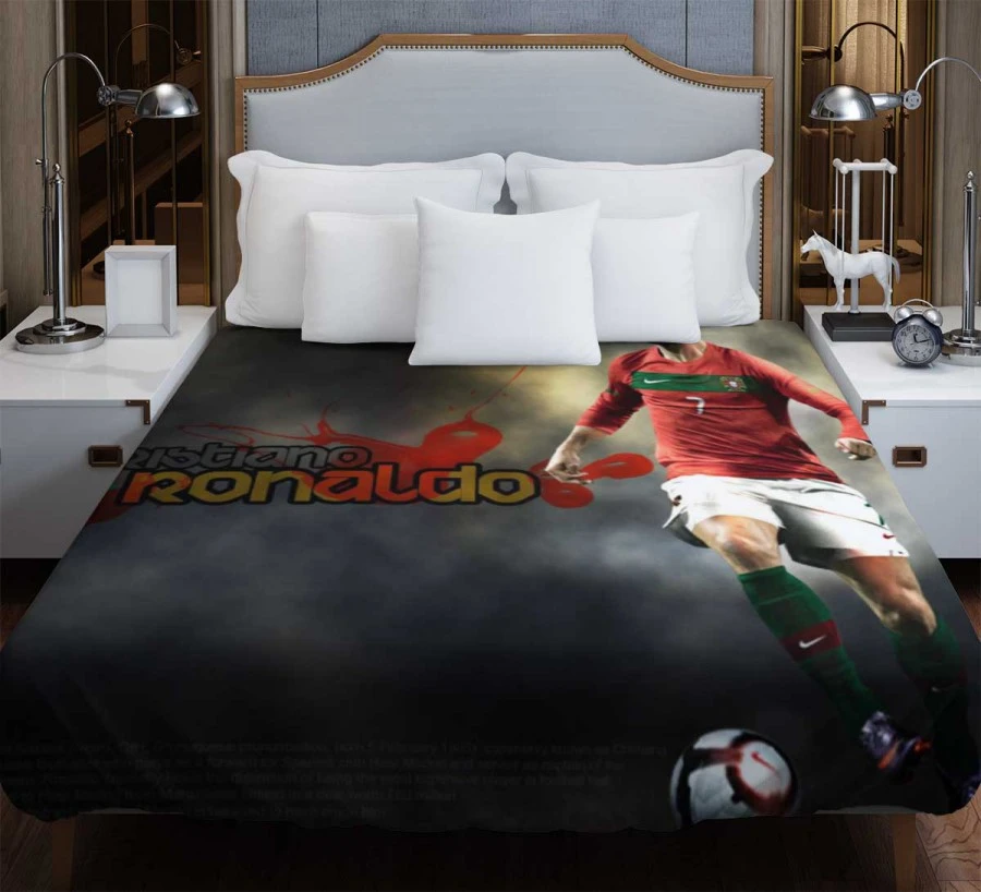 Extraordinary Portugal Cristiano Ronaldo Football Player Duvet Cover