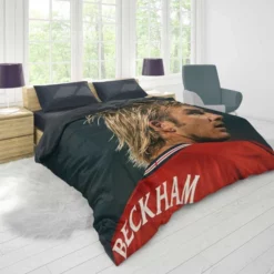 F C Cup Football Player David Beckham Duvet Cover 1