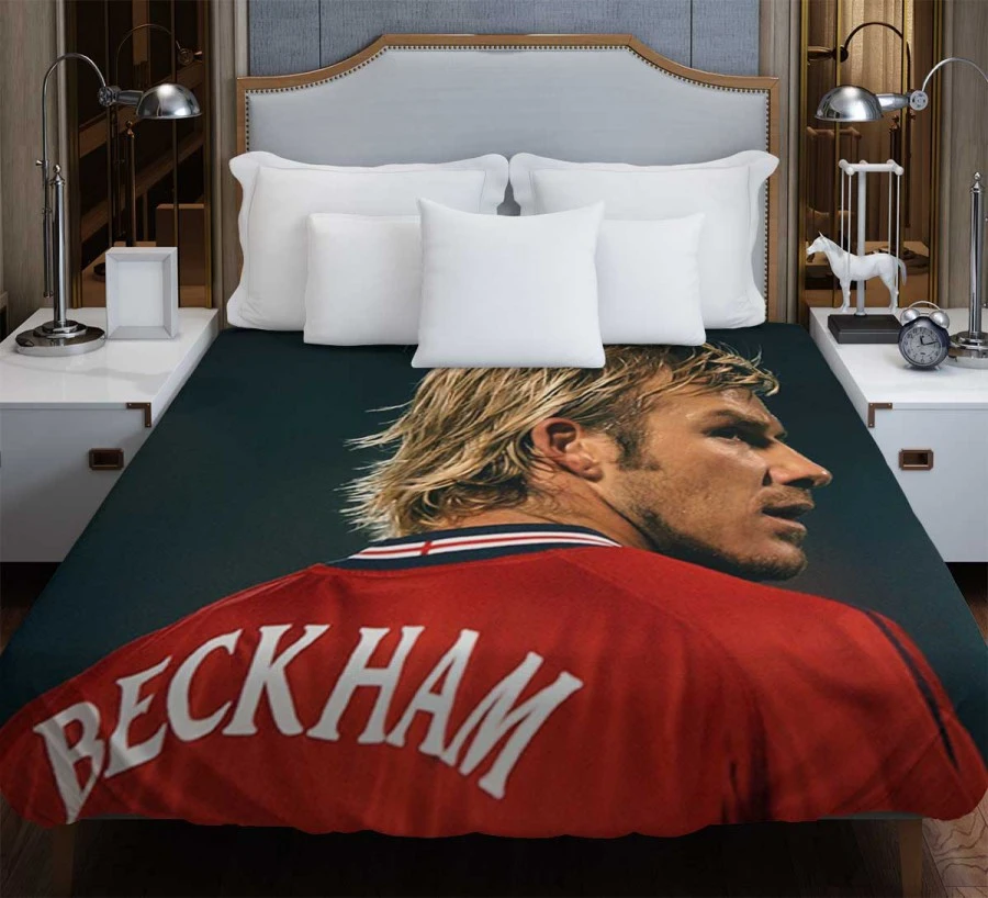 F C Cup Football Player David Beckham Duvet Cover