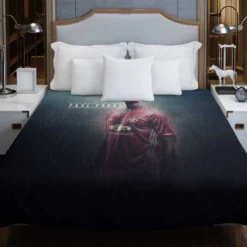 FA Cup Football Player Paul Pogba Duvet Cover