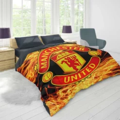 FA Cup Soccer Team Manchester United FC Duvet Cover 1