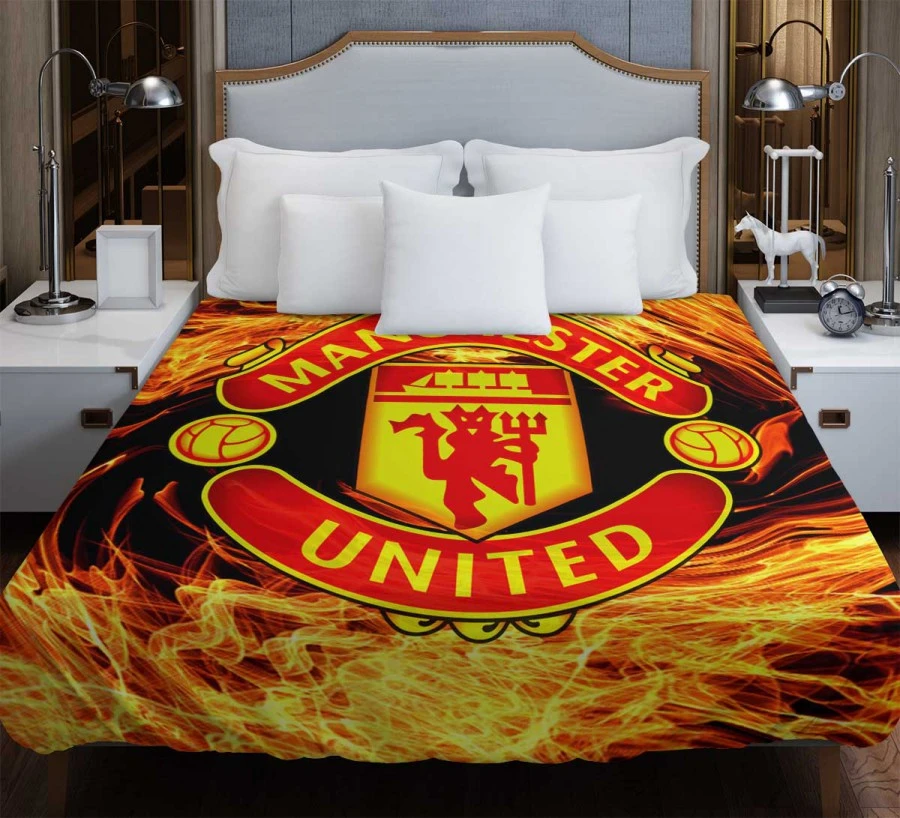 FA Cup Soccer Team Manchester United FC Duvet Cover