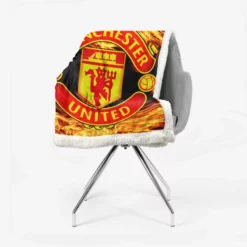 FA Cup Soccer Team Manchester United FC Sherpa Fleece Blanket 2