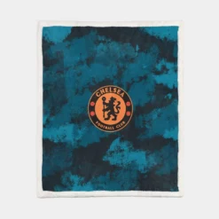 FA Cup Sport Team Chelsea FC Sherpa Fleece Blanket 1