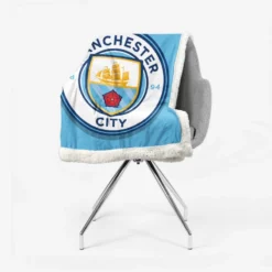 FA Cup Winning Club Manchester City FC Sherpa Fleece Blanket 2