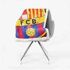 FC Barcelona Champions League Football Club Sherpa Fleece Blanket 2