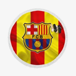 FC Barcelona Classic Football Club Round Beach Towel