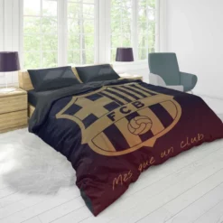 FC Barcelona Competitive Soccer Team Duvet Cover 1