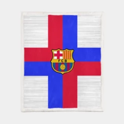 FC Barcelona Confident Spanish Football Club Sherpa Fleece Blanket 1