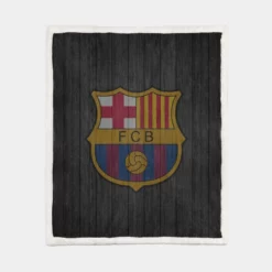 FC Barcelona Copa de la Liga Club Sherpa Fleece Blanket 1