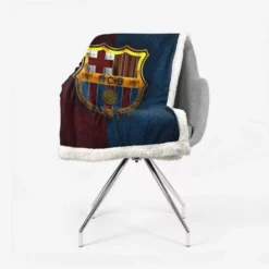 FC Barcelona Excellent Spanish Football Club Sherpa Fleece Blanket 2