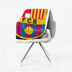 FC Barcelona Football Club Sherpa Fleece Blanket 2