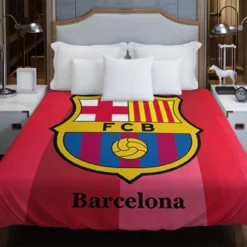 FC Barcelona Football Team Logo Duvet Cover