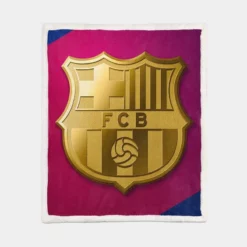 FC Barcelona Popular Spanish Football Team Sherpa Fleece Blanket 1