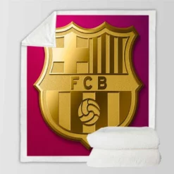 FC Barcelona Popular Spanish Football Team Sherpa Fleece Blanket
