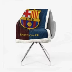 FC Barcelona Professional Spanish Football Club Sherpa Fleece Blanket 2