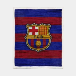 FC Barcelona Strongest Spanish Football Team Sherpa Fleece Blanket 1