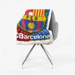 FC Barcelona largest social media following Team Sherpa Fleece Blanket 2