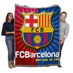 FC Barcelona largest social media following Team Woven Blanket
