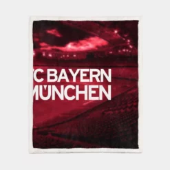 FC Bayern Munich Exciting Football Club Sherpa Fleece Blanket 1