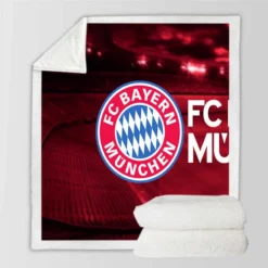 FC Bayern Munich Exciting Football Club Sherpa Fleece Blanket