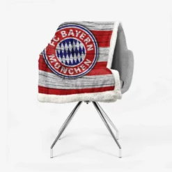 FC Bayern Munich Football Club Logo Sherpa Fleece Blanket 2