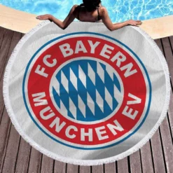 FC Bayern Munich German Football Club Round Beach Towel 1