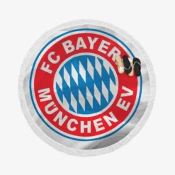 FC Bayern Munich German Football Club Round Beach Towel