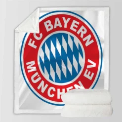 FC Bayern Munich German Football Club Sherpa Fleece Blanket