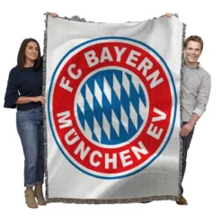 FC Bayern Munich German Football Club Woven Blanket