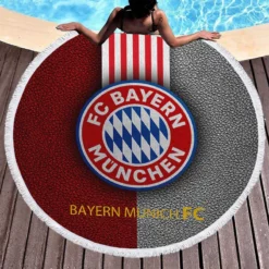 FC Bayern Munich Popular Soccer Team Round Beach Towel 1