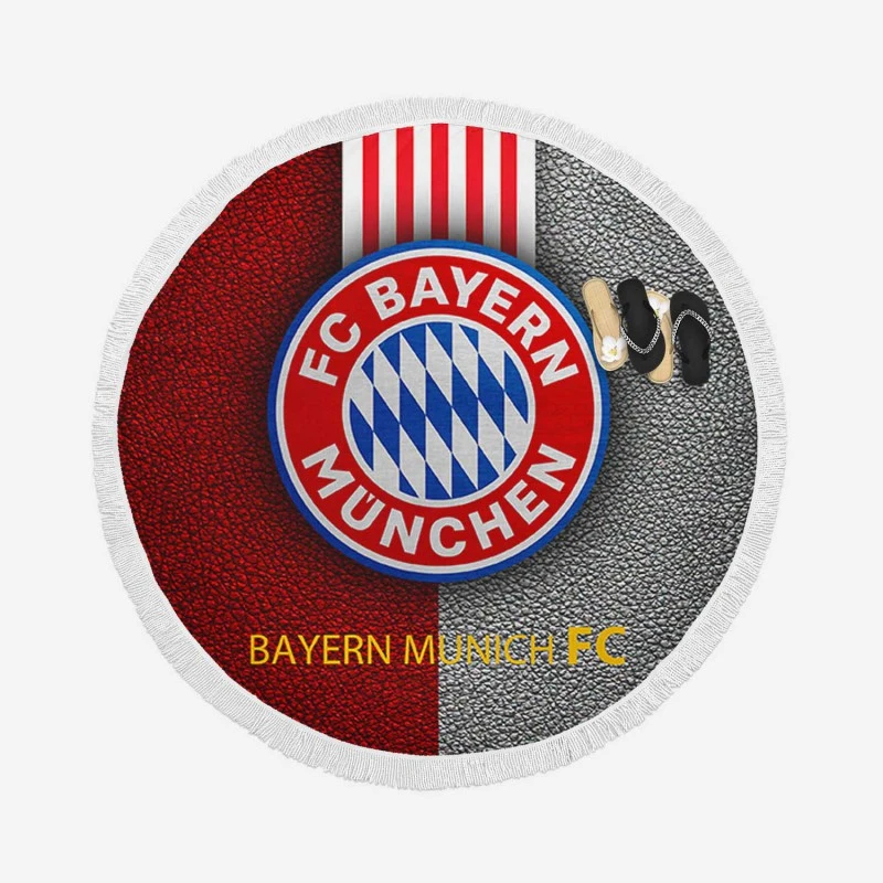 FC Bayern Munich Popular Soccer Team Round Beach Towel